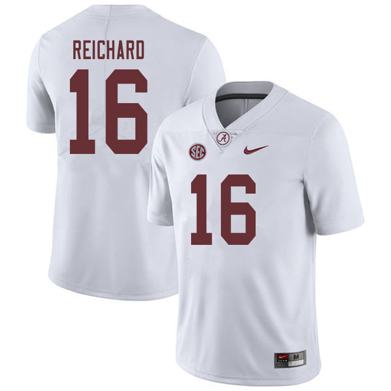 Men #16 Will Reichard Alabama Crimson Tide College Football Jerseys Sale-White